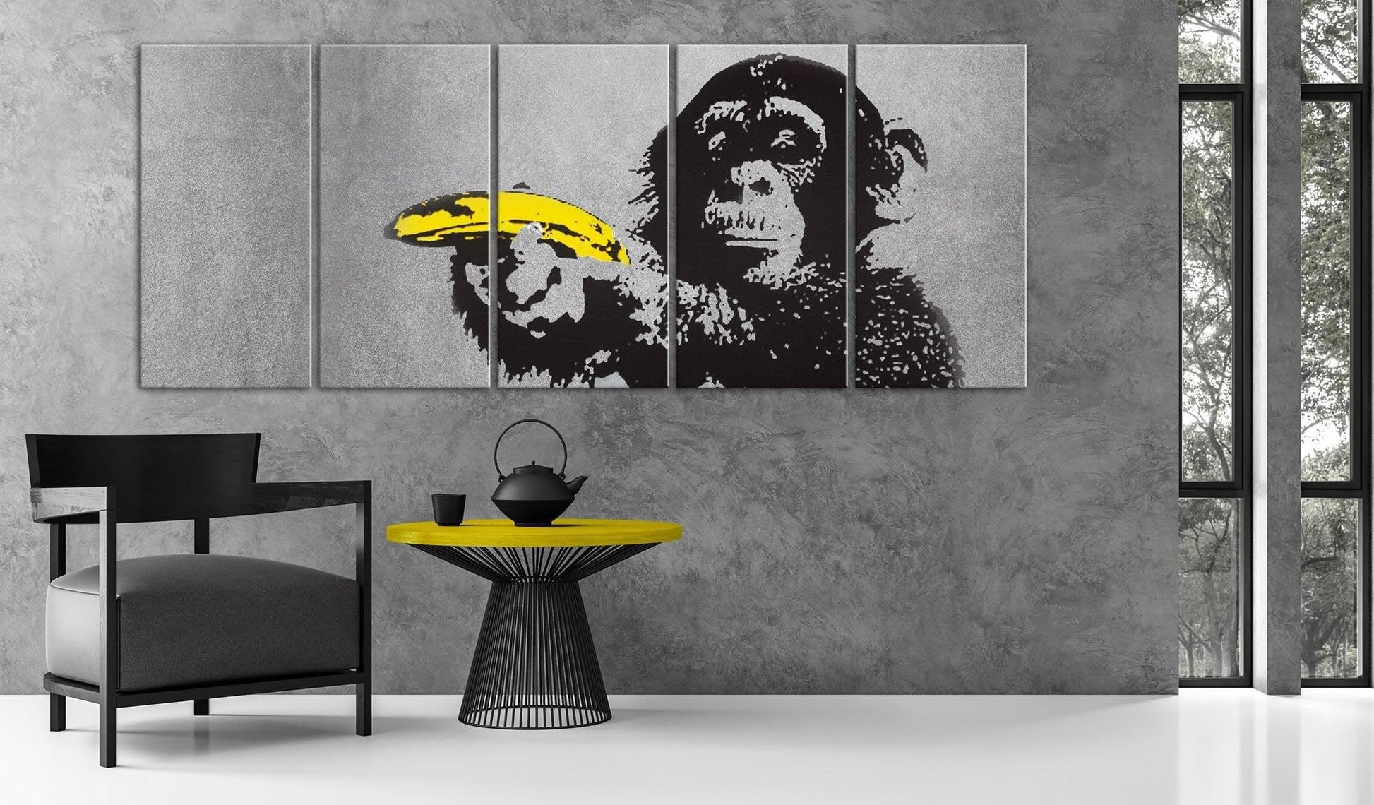 Canvas Print - Monkey and Banana - www.trendingbestsellers.com