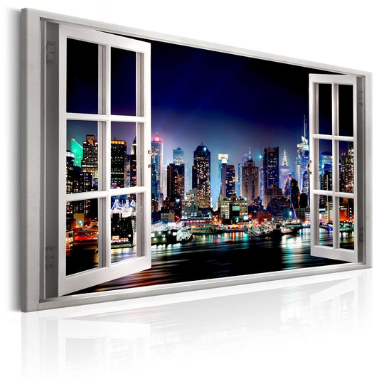 Canvas Print - Window: View of New York - www.trendingbestsellers.com