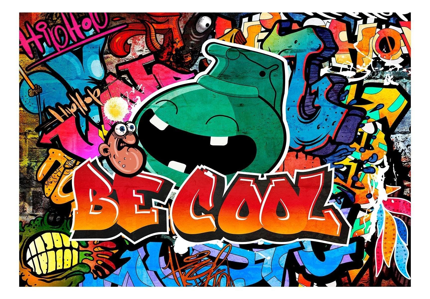 Peel and stick wall mural - Be Cool - www.trendingbestsellers.com