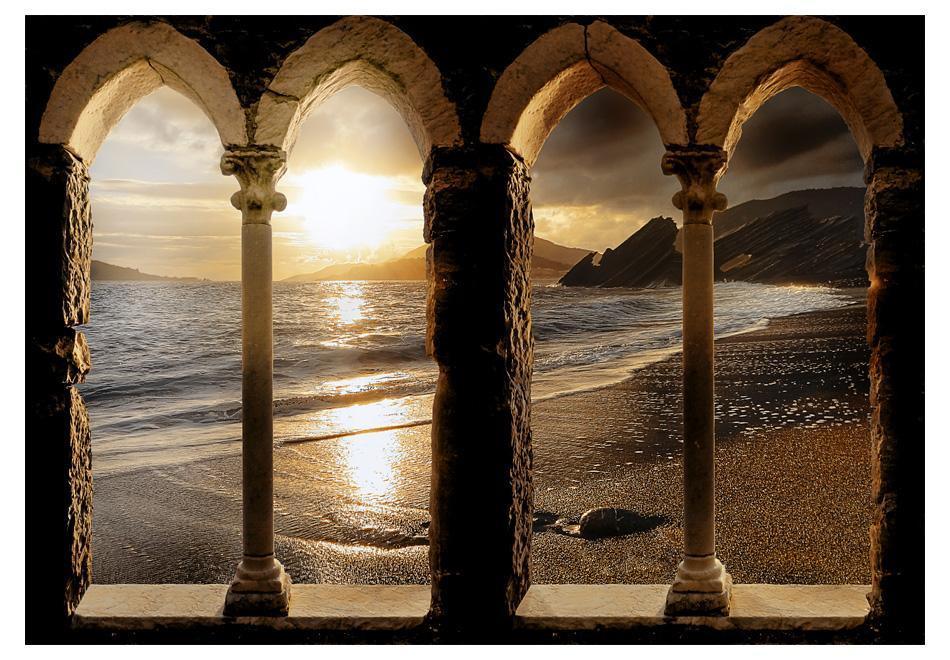 Peel and stick wall mural - Castle on the beach - www.trendingbestsellers.com