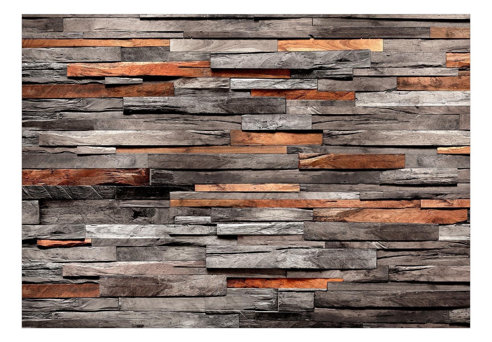 Peel and stick wall mural - Cedar Smell (Grey and Brown) - www.trendingbestsellers.com