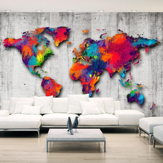 Peel and stick wall mural - Concrete World - www.trendingbestsellers.com
