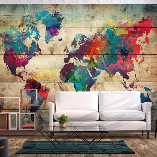Peel and stick wall mural - Multicolored Nature - www.trendingbestsellers.com