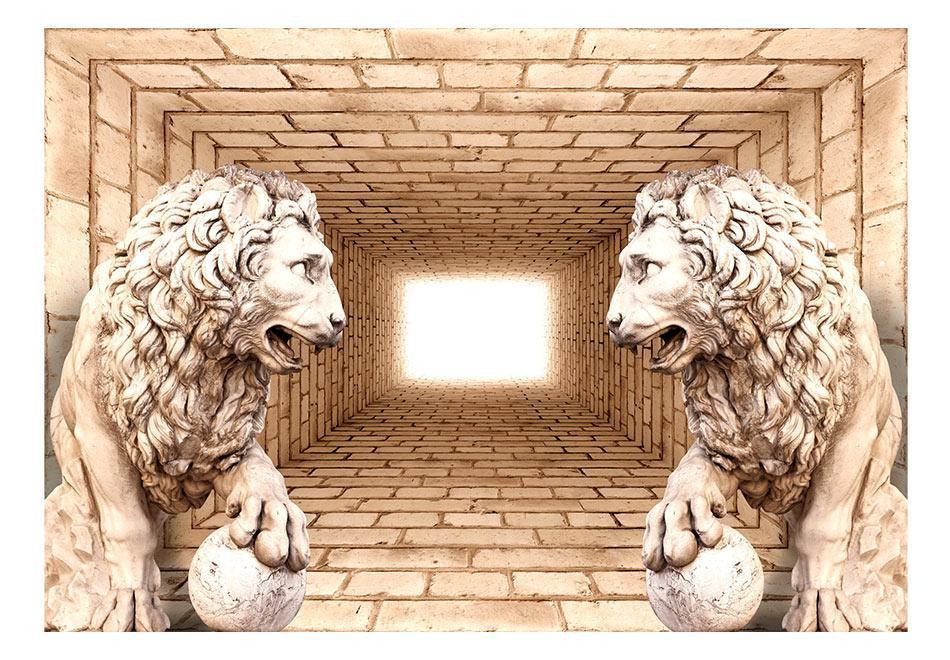 Peel and stick wall mural - Mystery of lions - www.trendingbestsellers.com