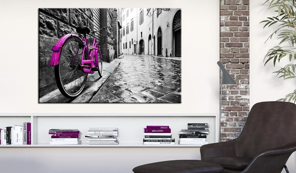 Canvas Print - Vintage Pink Bike - www.trendingbestsellers.com
