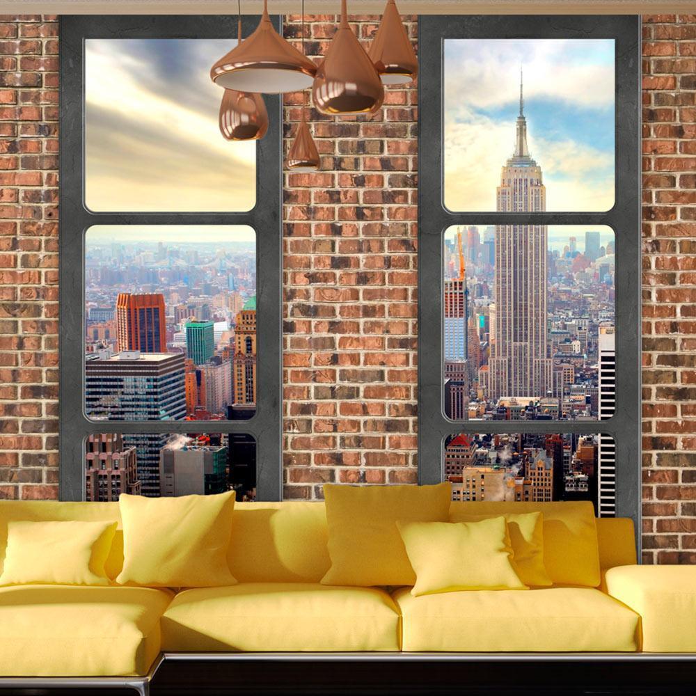 Peel and stick wall mural - The view from the window: New York - www.trendingbestsellers.com