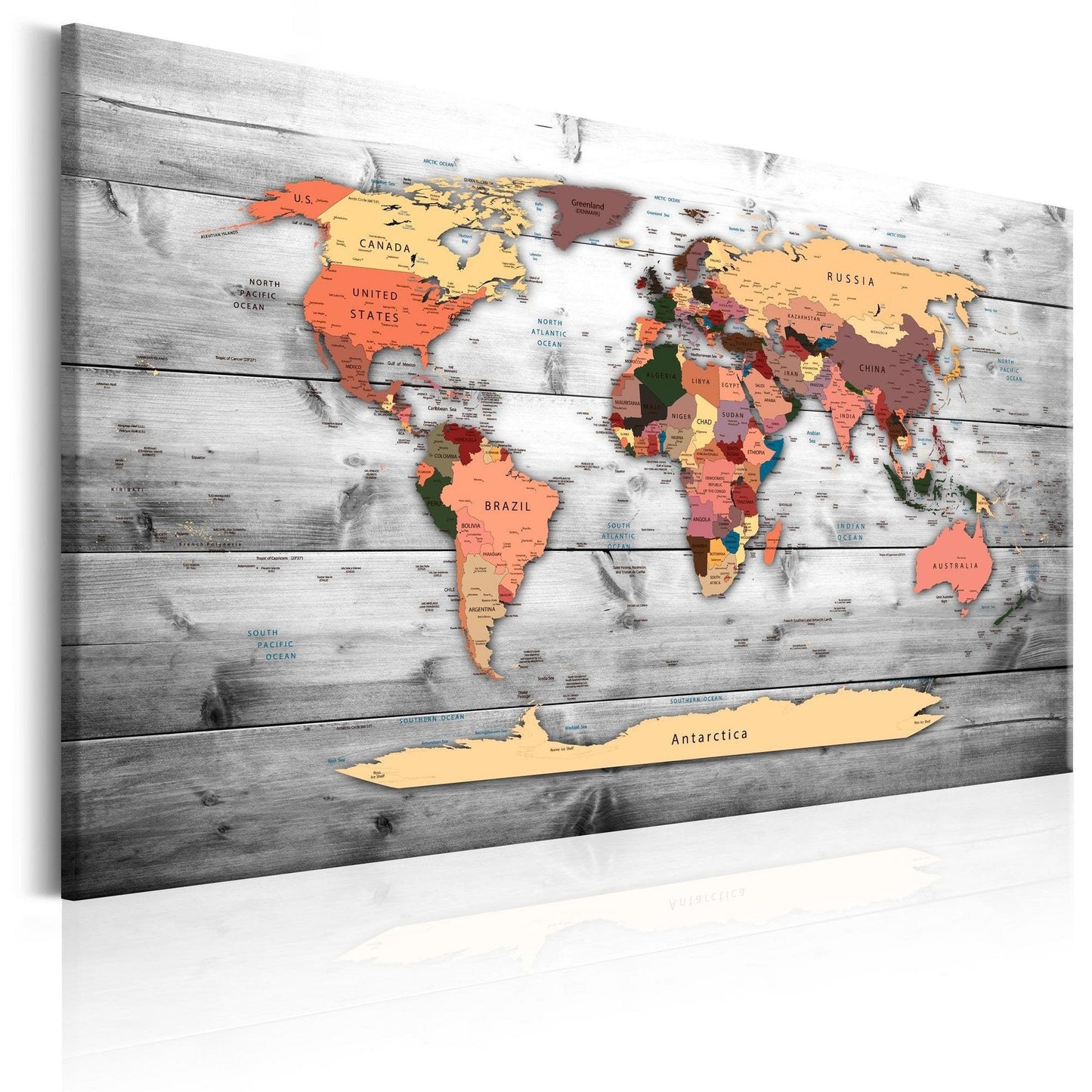Canvas Print - World Map: New Directions - www.trendingbestsellers.com