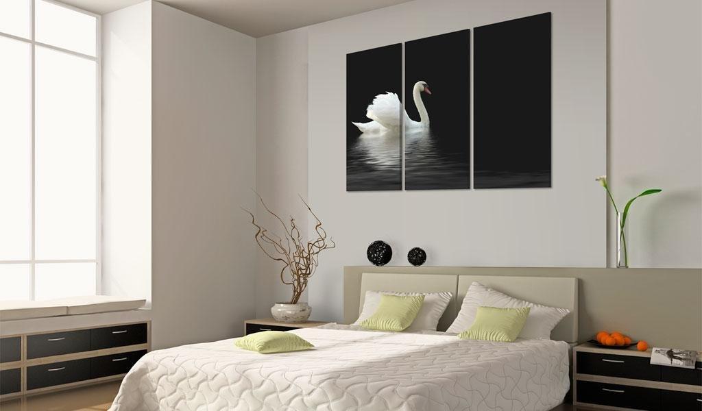 Canvas Print - A lonely white swan - www.trendingbestsellers.com