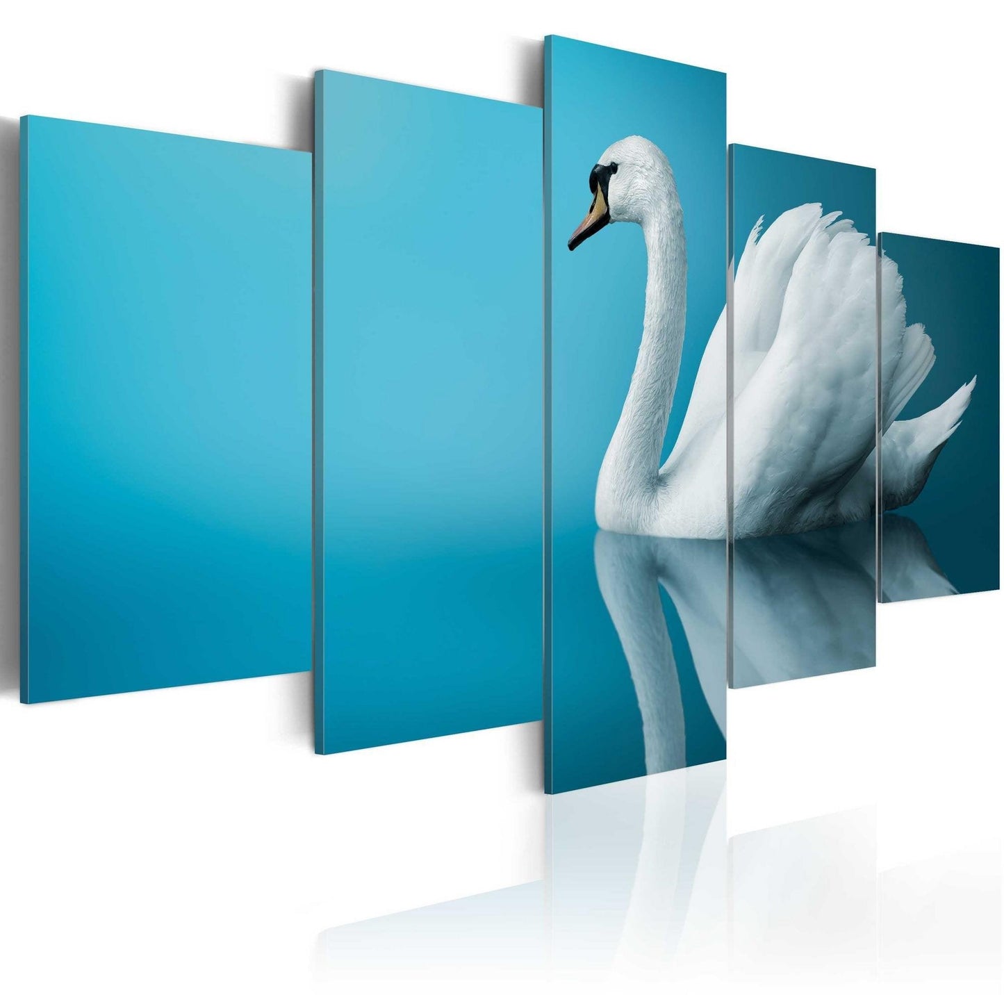 Canvas Print - A swan in blue - www.trendingbestsellers.com