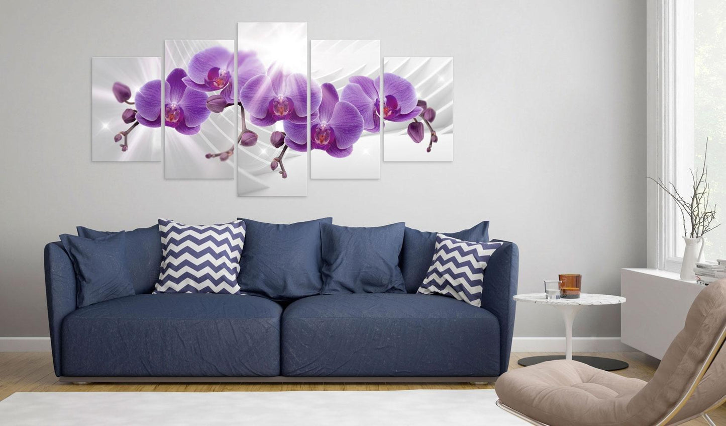 Canvas Print - Abstract Garden: Purple Orchis - www.trendingbestsellers.com