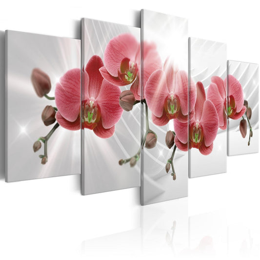 Canvas Print - Abstract Garden: Red Orchis - www.trendingbestsellers.com