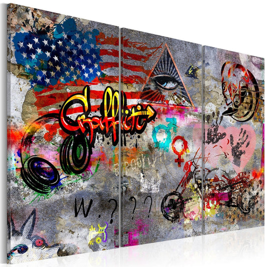 Canvas Print - American Graffiti - www.trendingbestsellers.com