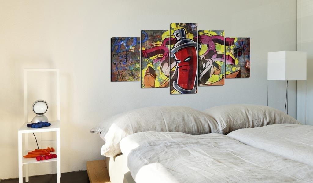 Canvas Print - Angry spray can - www.trendingbestsellers.com