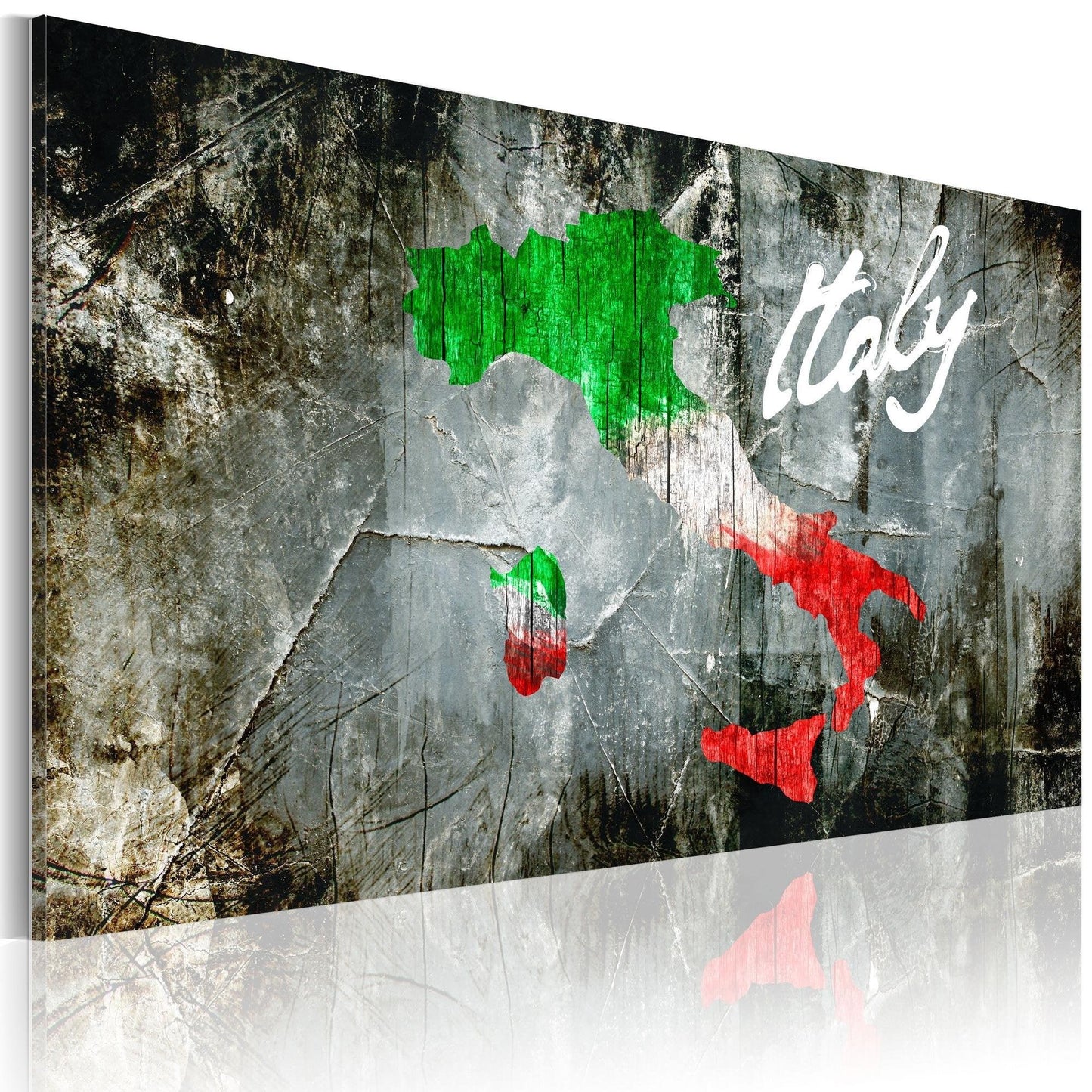 Canvas Print - Artistic map of Italy - www.trendingbestsellers.com