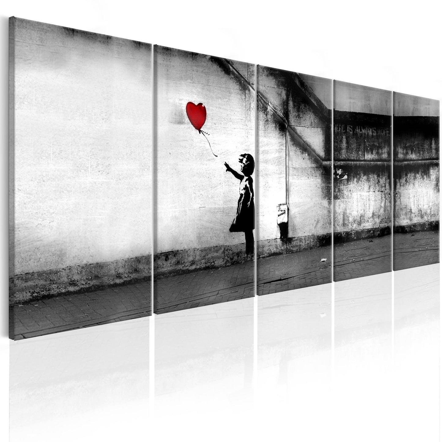 Canvas Print - Banksy: Runaway Balloon - www.trendingbestsellers.com