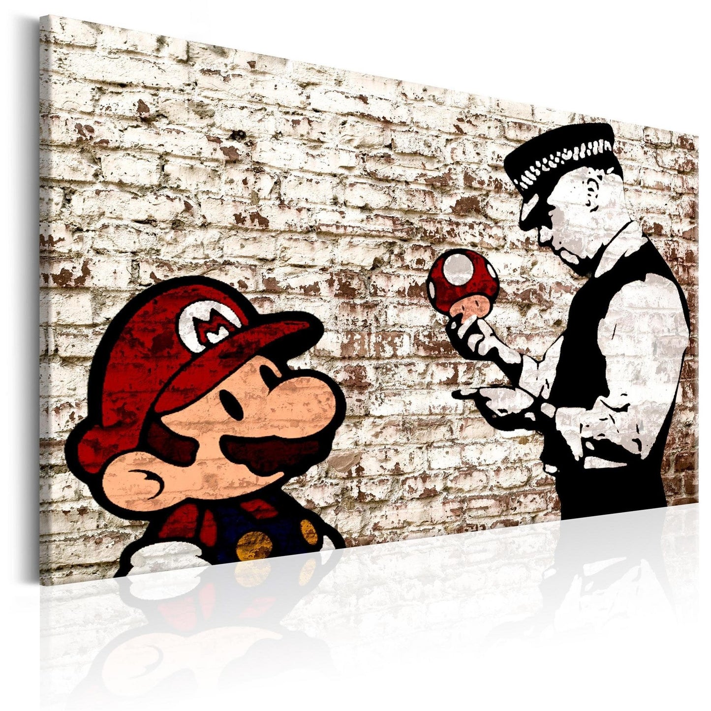 Canvas Print - Banksy: Torn Wall - www.trendingbestsellers.com