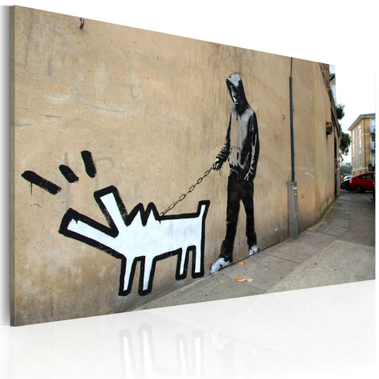 Canvas Print - Barking dog (Banksy) - www.trendingbestsellers.com
