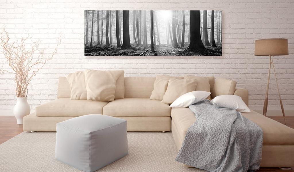 Canvas Print - Black and White Forest - www.trendingbestsellers.com