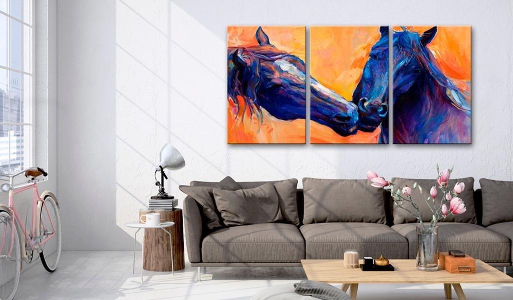 Canvas Print - Blue Horses - www.trendingbestsellers.com