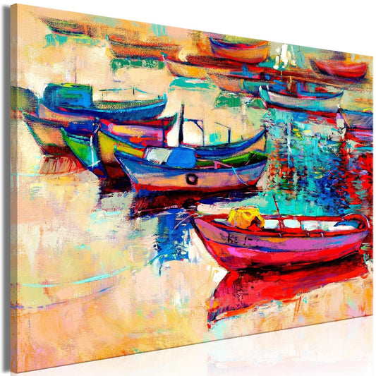 Canvas Print - Boats (1 Part) Wide - www.trendingbestsellers.com