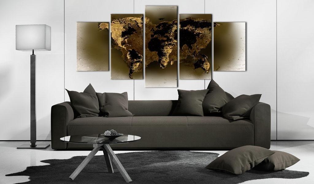 Canvas Print - Brass continents - www.trendingbestsellers.com