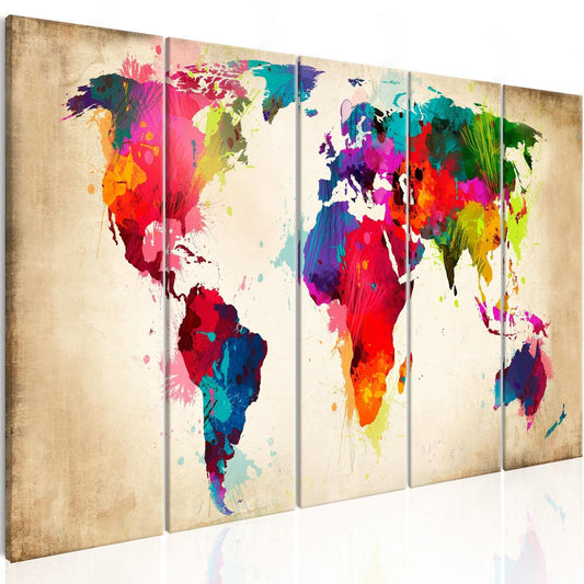Canvas Print - Bright Continents - www.trendingbestsellers.com