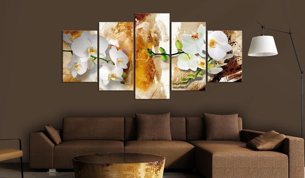 Canvas Print - Brown Paint and Orchid - www.trendingbestsellers.com