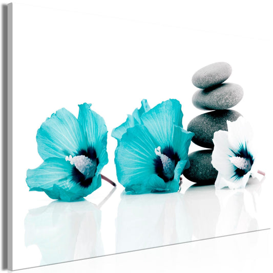 Canvas Print - Calm Mallow (1 Part) Wide Turquoise - www.trendingbestsellers.com
