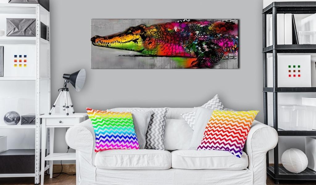 Canvas Print - Colourful Alligator - www.trendingbestsellers.com