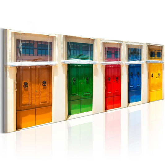 Canvas Print - Colourful Doors - www.trendingbestsellers.com