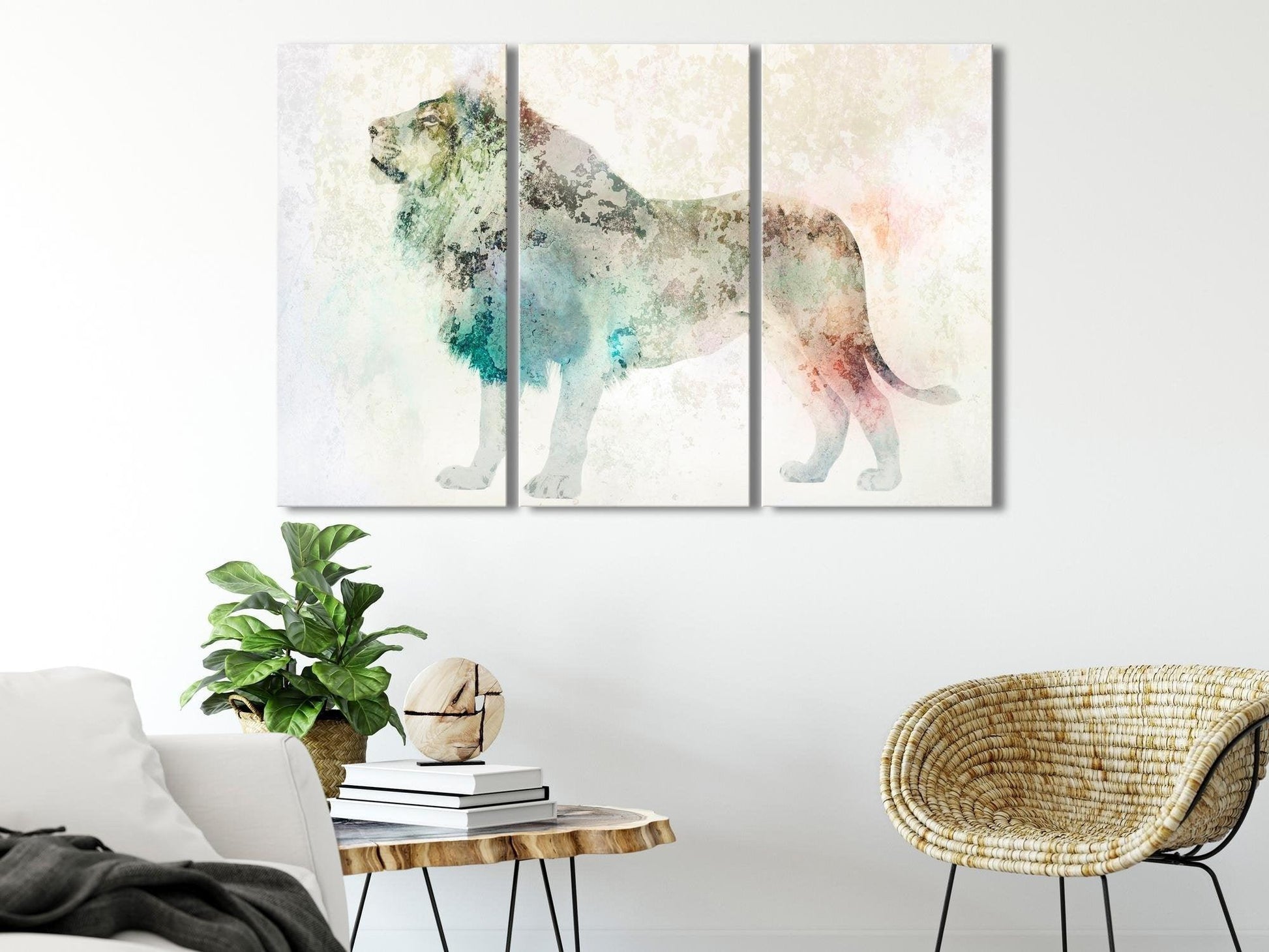Canvas Print - Colourful King (3 Parts) - www.trendingbestsellers.com