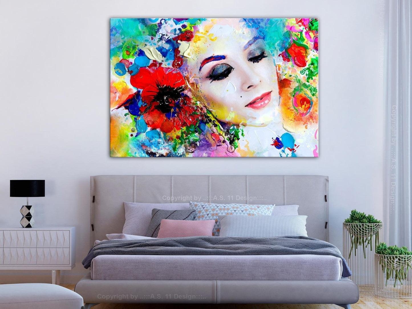 Canvas Print - Colourful Thoughts (1 Part) Wide - www.trendingbestsellers.com