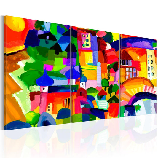 Canvas Print - Colourful Town - www.trendingbestsellers.com