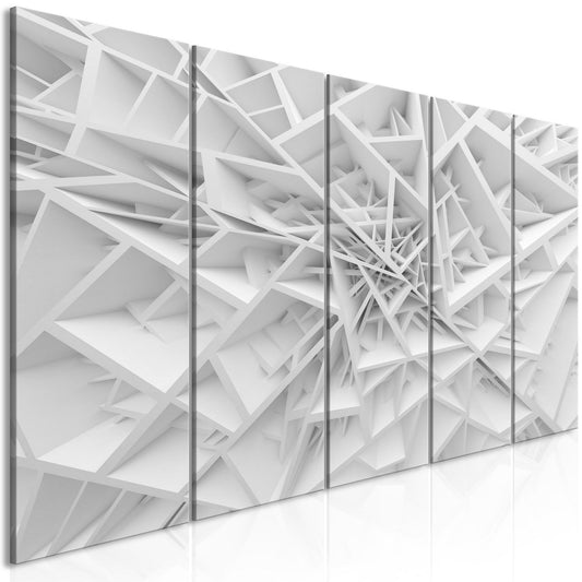 Canvas Print - Complicated Geometry (5 Parts) Narrow - www.trendingbestsellers.com