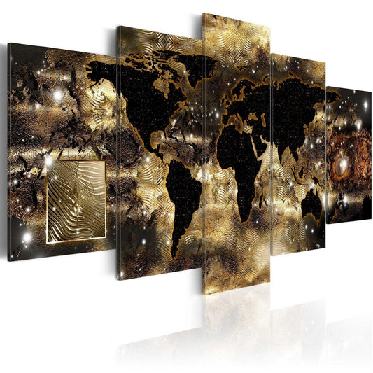 Canvas Print - Continents of bronze - www.trendingbestsellers.com