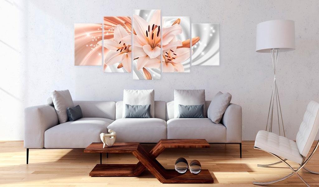 Canvas Print - Coral Lilies - www.trendingbestsellers.com