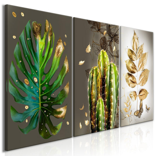Canvas Print - Covered in Gold (3 Parts) - www.trendingbestsellers.com