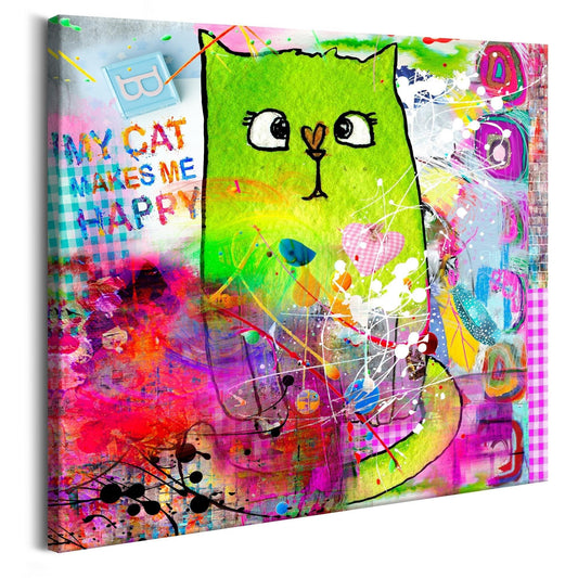 Canvas Print - Crazy Cat - www.trendingbestsellers.com