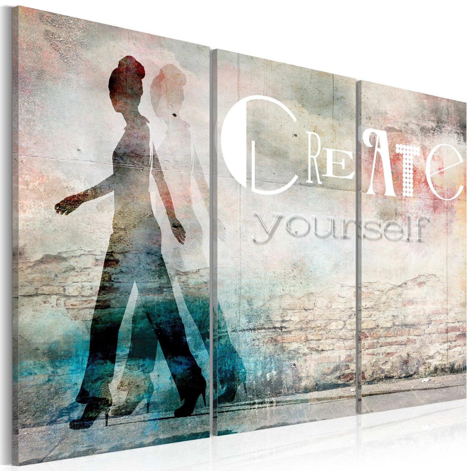Canvas Print - Create yourself - triptych - www.trendingbestsellers.com