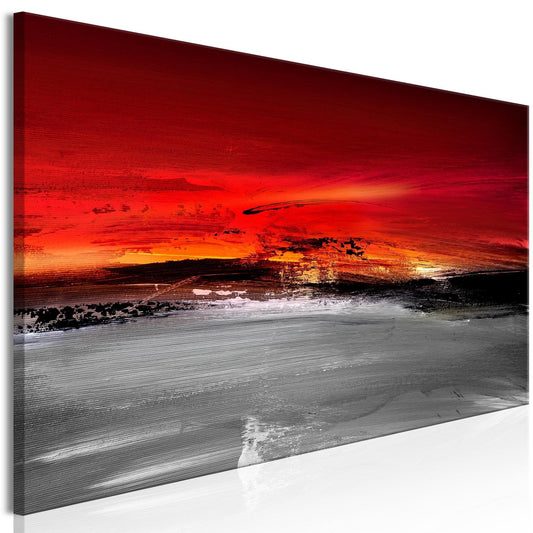 Canvas Print - Crimson Landscape (1 Part) Narrow - www.trendingbestsellers.com