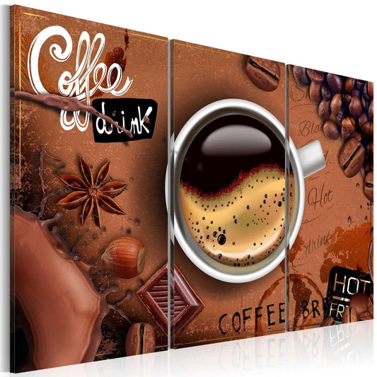 Canvas Print - Cup of hot coffee - www.trendingbestsellers.com