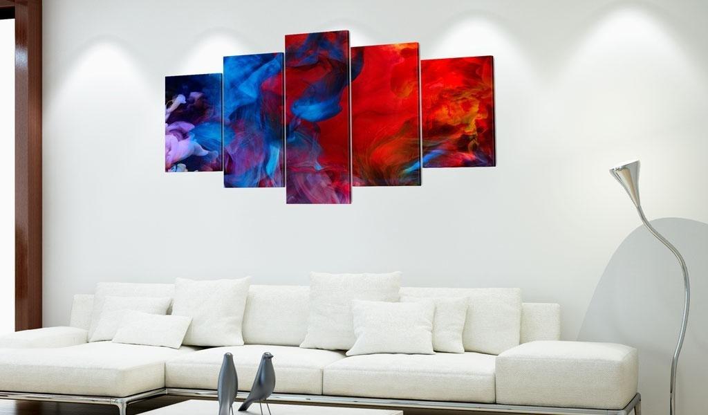 Canvas Print - Dance of Colourful Flames - www.trendingbestsellers.com