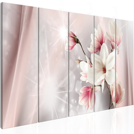 Canvas Print - Dazzling Magnolias (5 Parts) Narrow - www.trendingbestsellers.com
