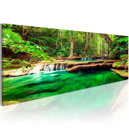 Canvas Print - Emerald Waterfall - www.trendingbestsellers.com