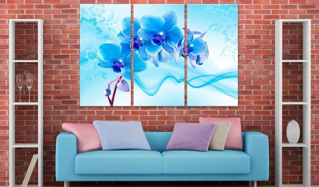Canvas Print - Ethereal orchid - blue - www.trendingbestsellers.com