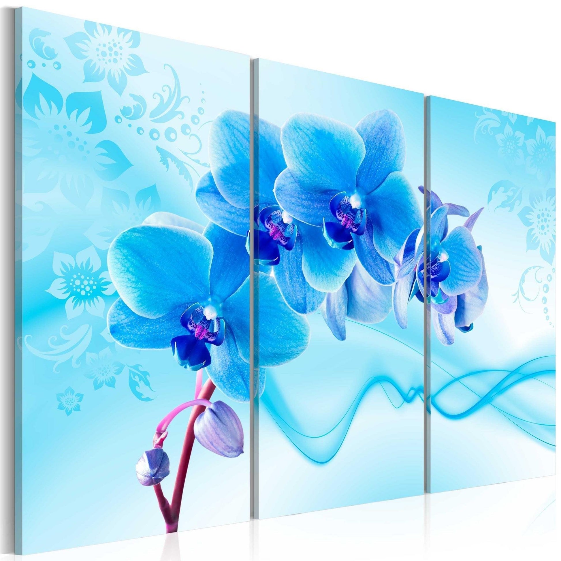 Canvas Print - Ethereal orchid - blue - www.trendingbestsellers.com
