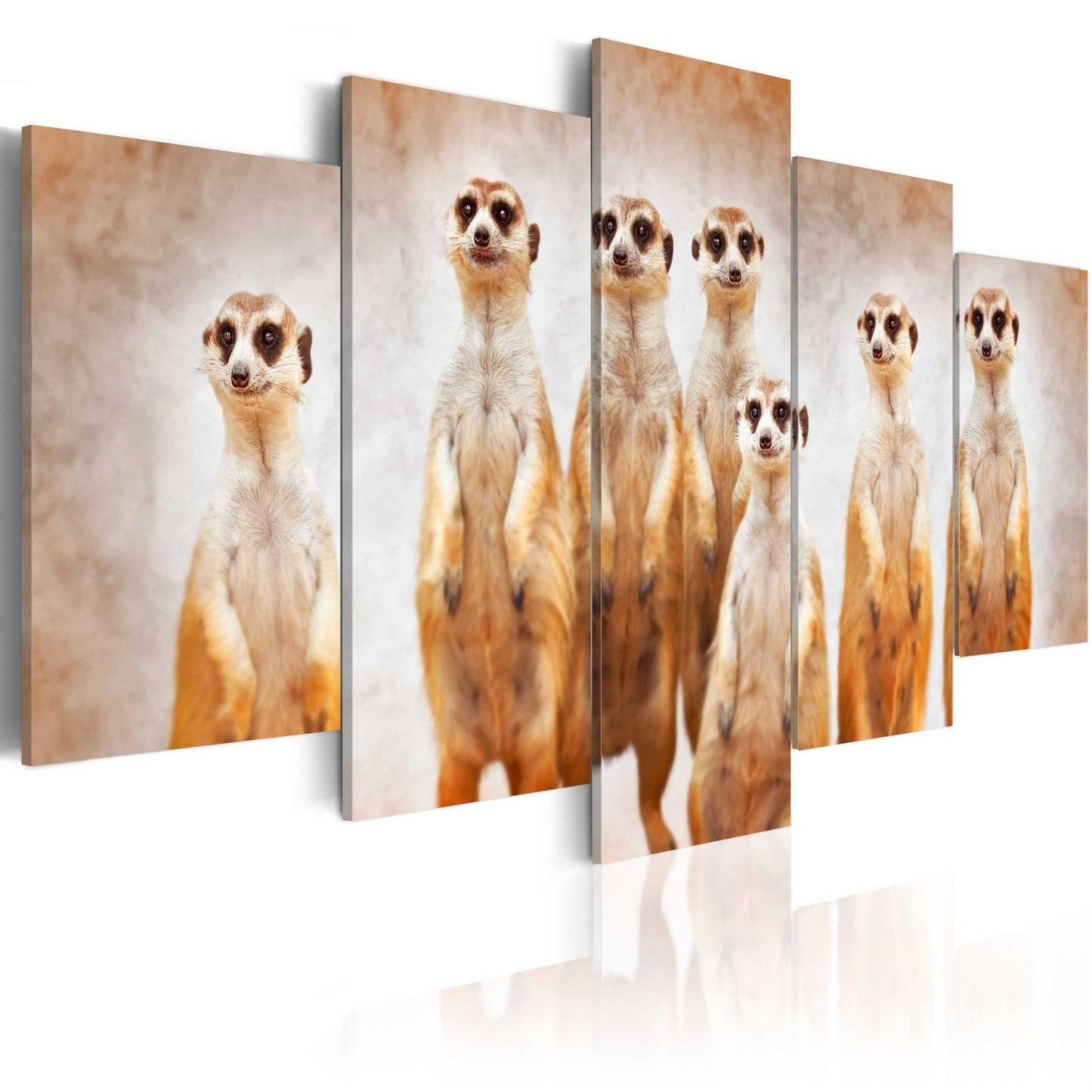 Canvas Print - Family of meerkats - www.trendingbestsellers.com