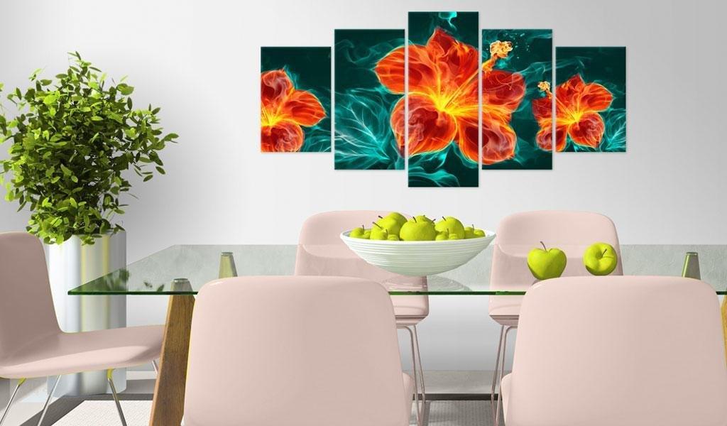 Canvas Print - Flaming Lily - www.trendingbestsellers.com