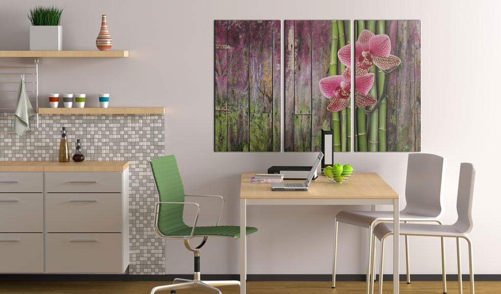 Canvas Print - Flower and bamboo - www.trendingbestsellers.com
