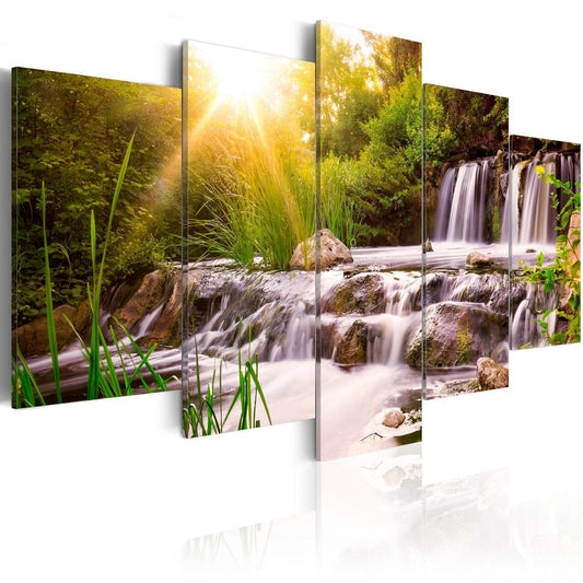 Canvas Print - Forest Waterfall - www.trendingbestsellers.com
